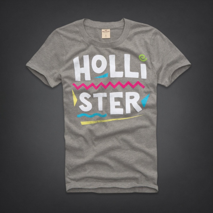Hollister Hombres De Cuello Redondo Corto Remera HCO4080